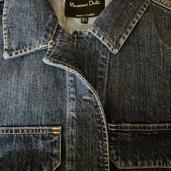 Massimo Dutti denim jacket with pockets - Picture 4 of 6